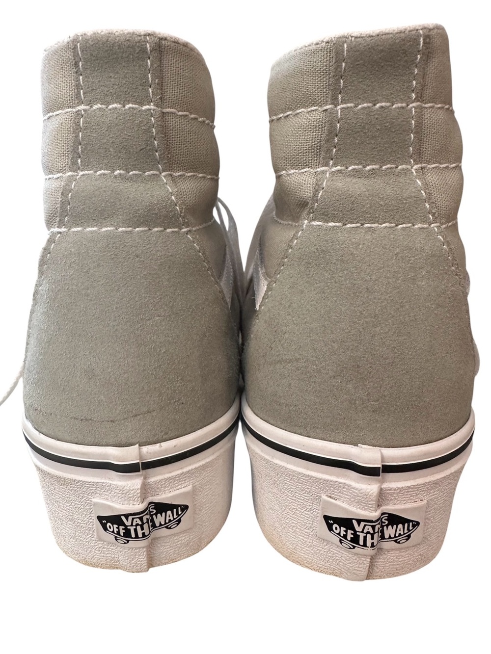 Van’s Sk8- Hi Tapered Platform Embroidered Floral Green Suede Sneakers W 9.5 US - Picture 5 of 11